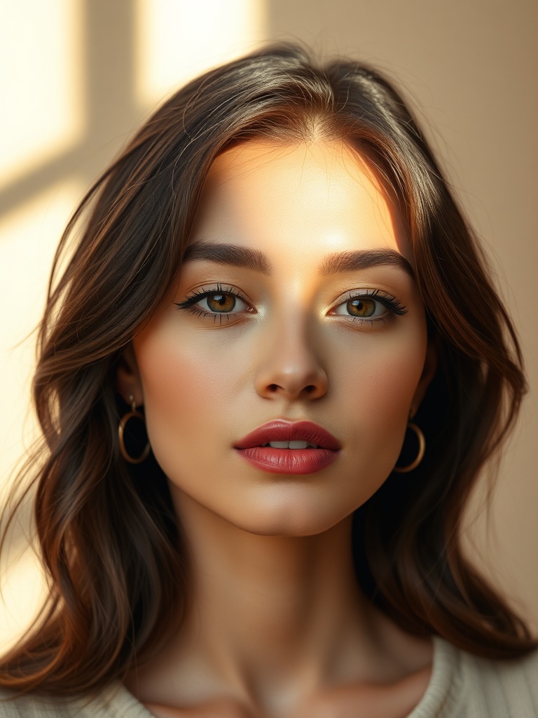 stylised portrait painting